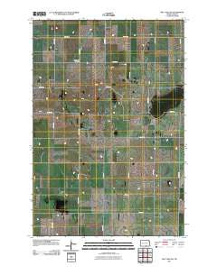 May Lake SW North Dakota Historical topographic map, 1:24000 scale, 7.5 X 7.5 Minute, Year 2011