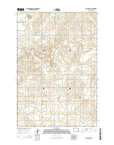 May Lake SW North Dakota Current topographic map, 1:24000 scale, 7.5 X 7.5 Minute, Year 2014