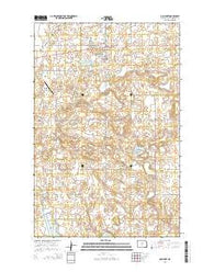 McClusky North Dakota Current topographic map, 1:24000 scale, 7.5 X 7.5 Minute, Year 2014