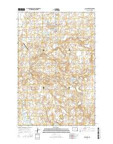 McClusky North Dakota Current topographic map, 1:24000 scale, 7.5 X 7.5 Minute, Year 2014