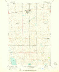 McClusky North Dakota Historical topographic map, 1:24000 scale, 7.5 X 7.5 Minute, Year 1959