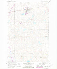 McClusky North Dakota Historical topographic map, 1:24000 scale, 7.5 X 7.5 Minute, Year 1959