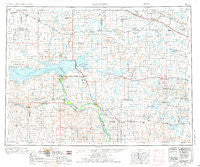 McClusky North Dakota Historical topographic map, 1:250000 scale, 1 X 2 Degree, Year 1954