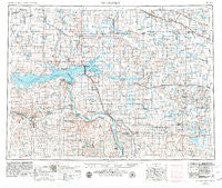 McClusky North Dakota Historical topographic map, 1:250000 scale, 1 X 2 Degree, Year 1954