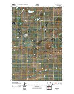 McHenry North Dakota Historical topographic map, 1:24000 scale, 7.5 X 7.5 Minute, Year 2011