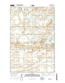 McHenry North Dakota Current topographic map, 1:24000 scale, 7.5 X 7.5 Minute, Year 2014