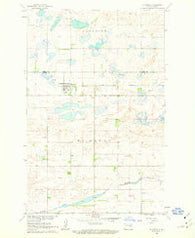 McHenry North Dakota Historical topographic map, 1:24000 scale, 7.5 X 7.5 Minute, Year 1961
