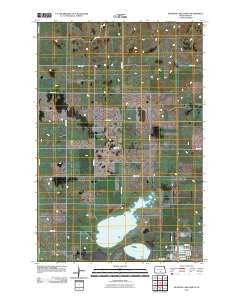 McKenna Lake North North Dakota Historical topographic map, 1:24000 scale, 7.5 X 7.5 Minute, Year 2011