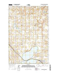 McKenna Lake North North Dakota Current topographic map, 1:24000 scale, 7.5 X 7.5 Minute, Year 2014