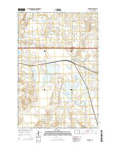McKenzie North Dakota Current topographic map, 1:24000 scale, 7.5 X 7.5 Minute, Year 2014