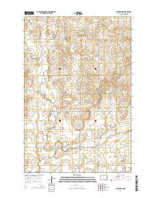 McKenzie NW North Dakota Current topographic map, 1:24000 scale, 7.5 X 7.5 Minute, Year 2014