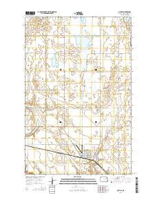 McVille North Dakota Current topographic map, 1:24000 scale, 7.5 X 7.5 Minute, Year 2014