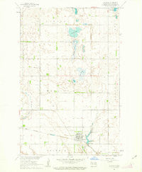 McVille North Dakota Historical topographic map, 1:24000 scale, 7.5 X 7.5 Minute, Year 1961
