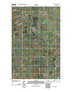 McVille SE North Dakota Historical topographic map, 1:24000 scale, 7.5 X 7.5 Minute, Year 2011