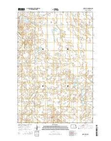 McVille SE North Dakota Current topographic map, 1:24000 scale, 7.5 X 7.5 Minute, Year 2014