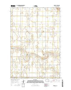 Medberry North Dakota Current topographic map, 1:24000 scale, 7.5 X 7.5 Minute, Year 2014
