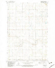 Medberry North Dakota Historical topographic map, 1:24000 scale, 7.5 X 7.5 Minute, Year 1982