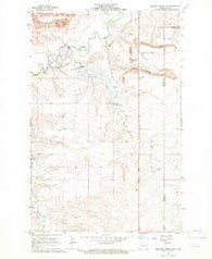 Medicine Butte NE North Dakota Historical topographic map, 1:24000 scale, 7.5 X 7.5 Minute, Year 1968