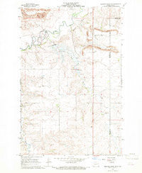 Medicine Butte NE North Dakota Historical topographic map, 1:24000 scale, 7.5 X 7.5 Minute, Year 1968
