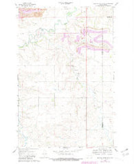 Medicine Butte NE North Dakota Historical topographic map, 1:24000 scale, 7.5 X 7.5 Minute, Year 1968