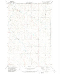 Medicine Butte SE North Dakota Historical topographic map, 1:24000 scale, 7.5 X 7.5 Minute, Year 1972