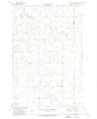 Medicine Butte SE North Dakota Historical topographic map, 1:24000 scale, 7.5 X 7.5 Minute, Year 1972