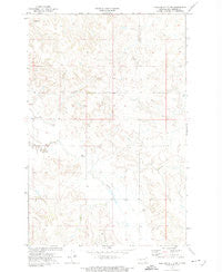 Medicine Butte SW North Dakota Historical topographic map, 1:24000 scale, 7.5 X 7.5 Minute, Year 1972