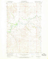 Medicine Butte North Dakota Historical topographic map, 1:24000 scale, 7.5 X 7.5 Minute, Year 1968