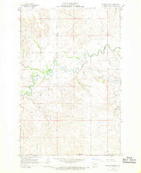 Medicine Butte North Dakota Historical topographic map, 1:24000 scale, 7.5 X 7.5 Minute, Year 1968