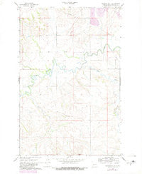 Medicine Butte North Dakota Historical topographic map, 1:24000 scale, 7.5 X 7.5 Minute, Year 1968