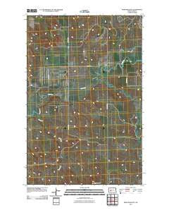 Medicine Butte North Dakota Historical topographic map, 1:24000 scale, 7.5 X 7.5 Minute, Year 2011