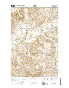 Medicine Butte North Dakota Current topographic map, 1:24000 scale, 7.5 X 7.5 Minute, Year 2014