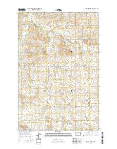 Medicine Butte SE North Dakota Current topographic map, 1:24000 scale, 7.5 X 7.5 Minute, Year 2014