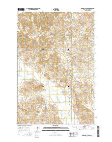 Medicine Butte SW North Dakota Current topographic map, 1:24000 scale, 7.5 X 7.5 Minute, Year 2014