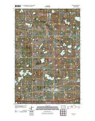 Medina North Dakota Historical topographic map, 1:24000 scale, 7.5 X 7.5 Minute, Year 2011