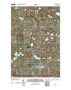 Medina North Dakota Historical topographic map, 1:24000 scale, 7.5 X 7.5 Minute, Year 2011