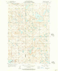 Medina SW North Dakota Historical topographic map, 1:24000 scale, 7.5 X 7.5 Minute, Year 1955