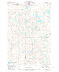 Medina SW North Dakota Historical topographic map, 1:24000 scale, 7.5 X 7.5 Minute, Year 1975