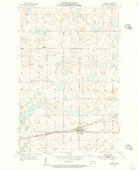 Medina North Dakota Historical topographic map, 1:24000 scale, 7.5 X 7.5 Minute, Year 1954