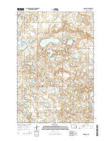 Medina SE North Dakota Current topographic map, 1:24000 scale, 7.5 X 7.5 Minute, Year 2014