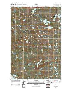 Medina SW North Dakota Historical topographic map, 1:24000 scale, 7.5 X 7.5 Minute, Year 2011