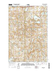Medina SW North Dakota Current topographic map, 1:24000 scale, 7.5 X 7.5 Minute, Year 2014