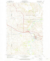 Medora North Dakota Historical topographic map, 1:24000 scale, 7.5 X 7.5 Minute, Year 1970