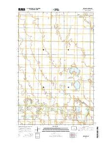 Mekinock North Dakota Current topographic map, 1:24000 scale, 7.5 X 7.5 Minute, Year 2014