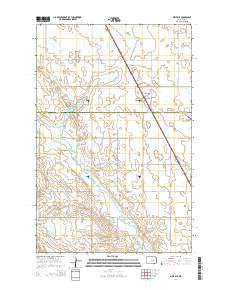 Melville North Dakota Current topographic map, 1:24000 scale, 7.5 X 7.5 Minute, Year 2014