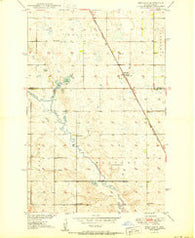 Melville North Dakota Historical topographic map, 1:24000 scale, 7.5 X 7.5 Minute, Year 1950