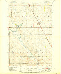 Melville North Dakota Historical topographic map, 1:24000 scale, 7.5 X 7.5 Minute, Year 1950