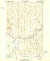 Menoken SW North Dakota Historical topographic map, 1:24000 scale, 7.5 X 7.5 Minute, Year 1951