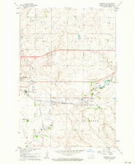 Menoken SW North Dakota Historical topographic map, 1:24000 scale, 7.5 X 7.5 Minute, Year 1962
