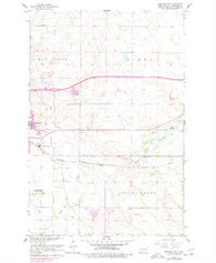 Menoken SW North Dakota Historical topographic map, 1:24000 scale, 7.5 X 7.5 Minute, Year 1962